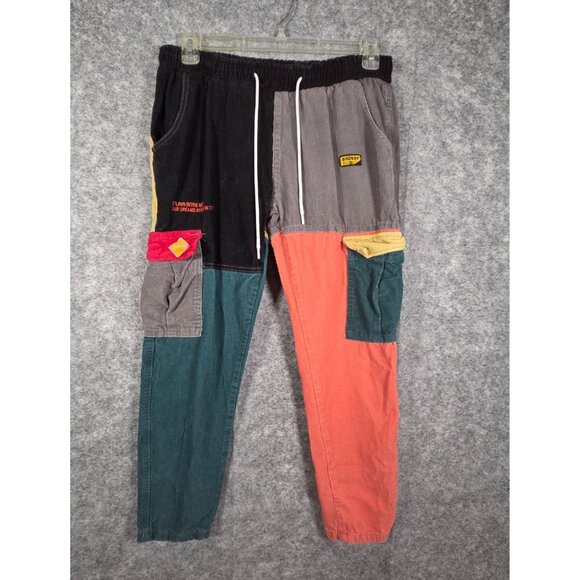 Shein Stussy Other - Men's Colorblock Patchwork Jogger Pants - Multicolor